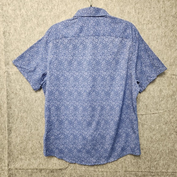 Lot of 2 UNTUCKit Norkeliunas Shirts Mens L Slim Fit Floral Button Short Sleeve - Picture 5 of 14
